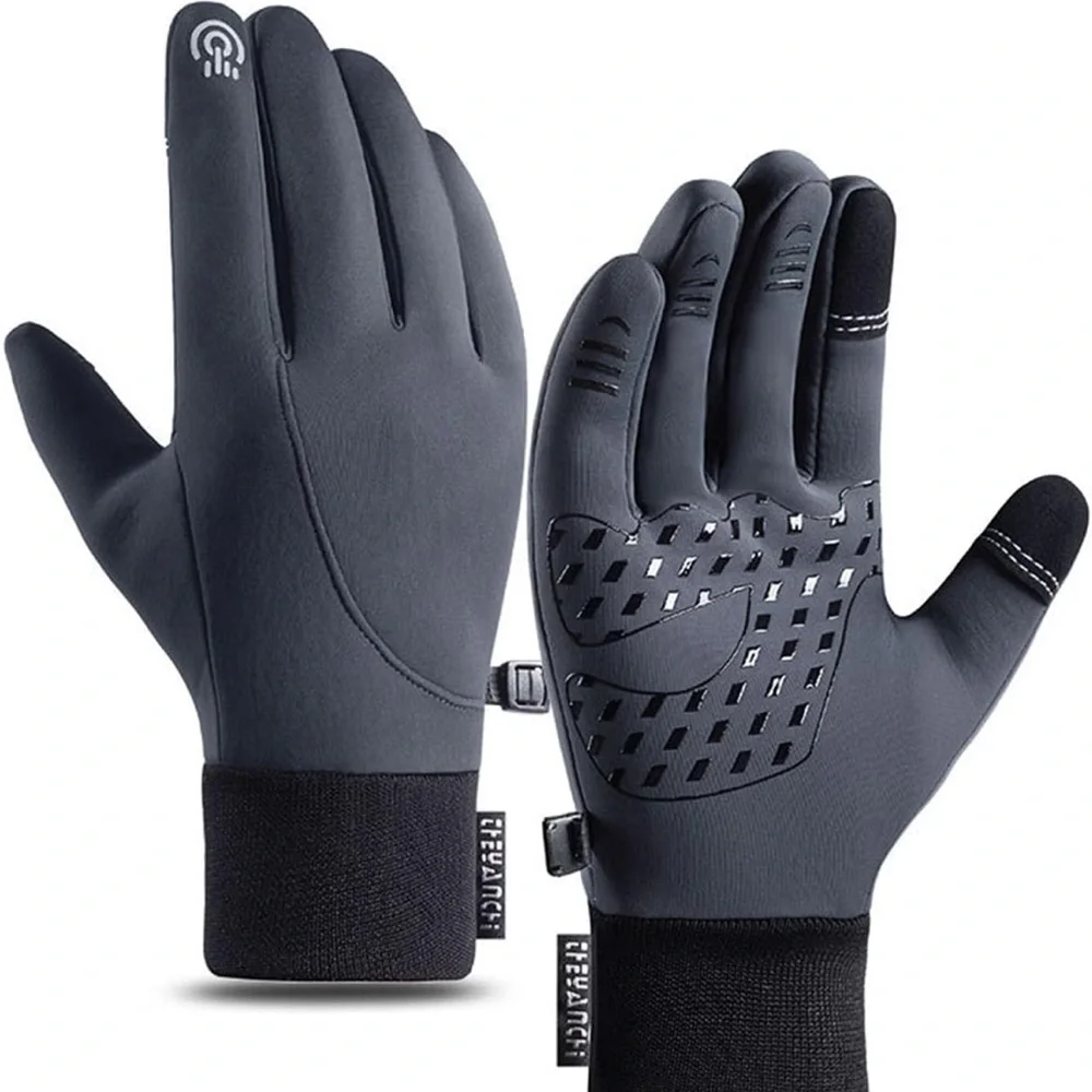 Gray Winter Gloves